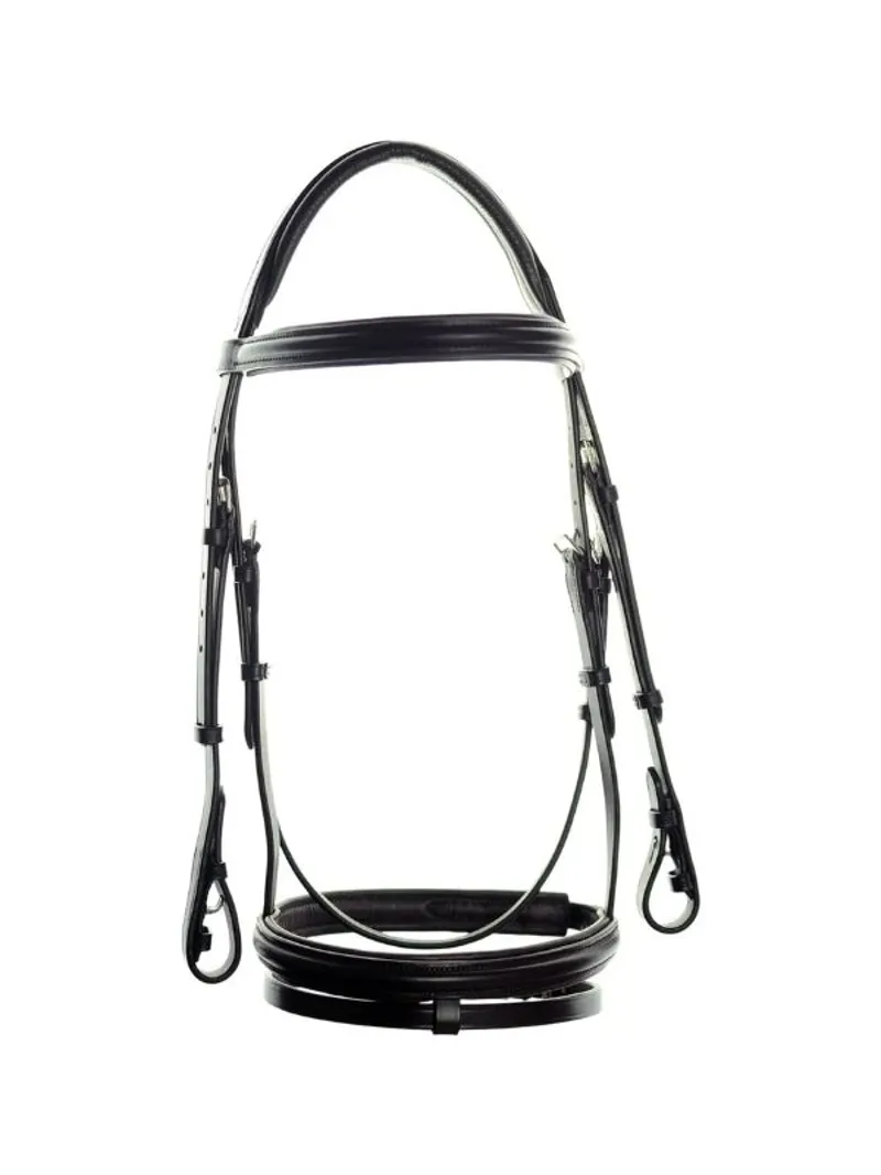 Dever Ascot Comfort Padded Flash Bridle