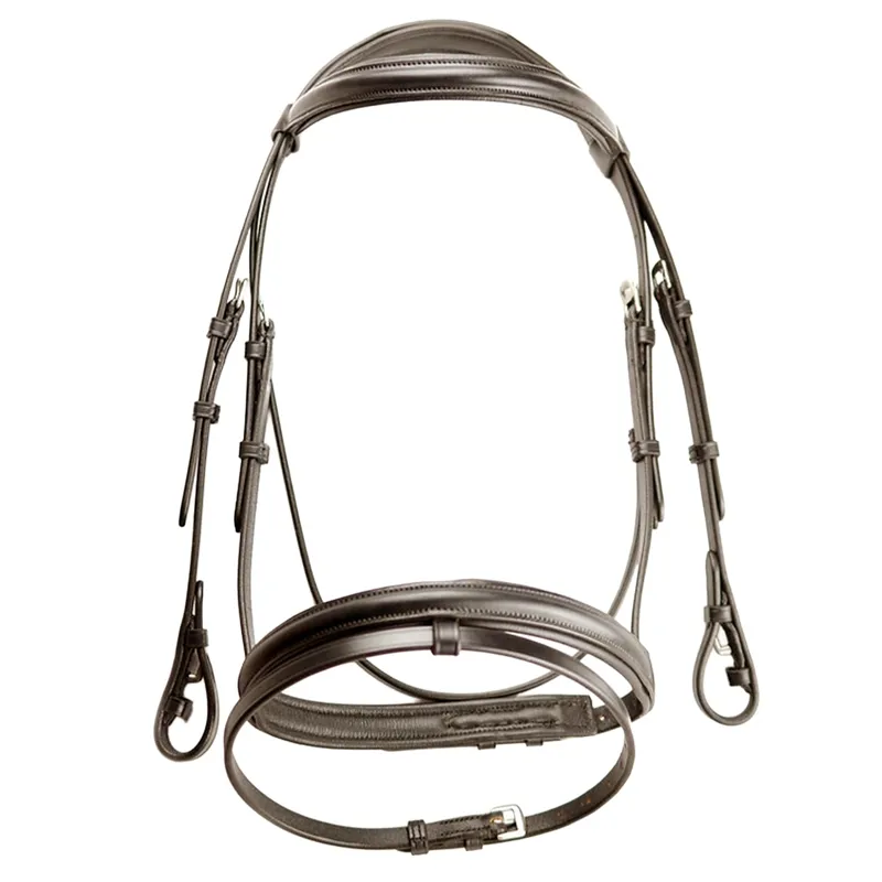 Dever Classic Comfort Padded Flash Bridle - Brown