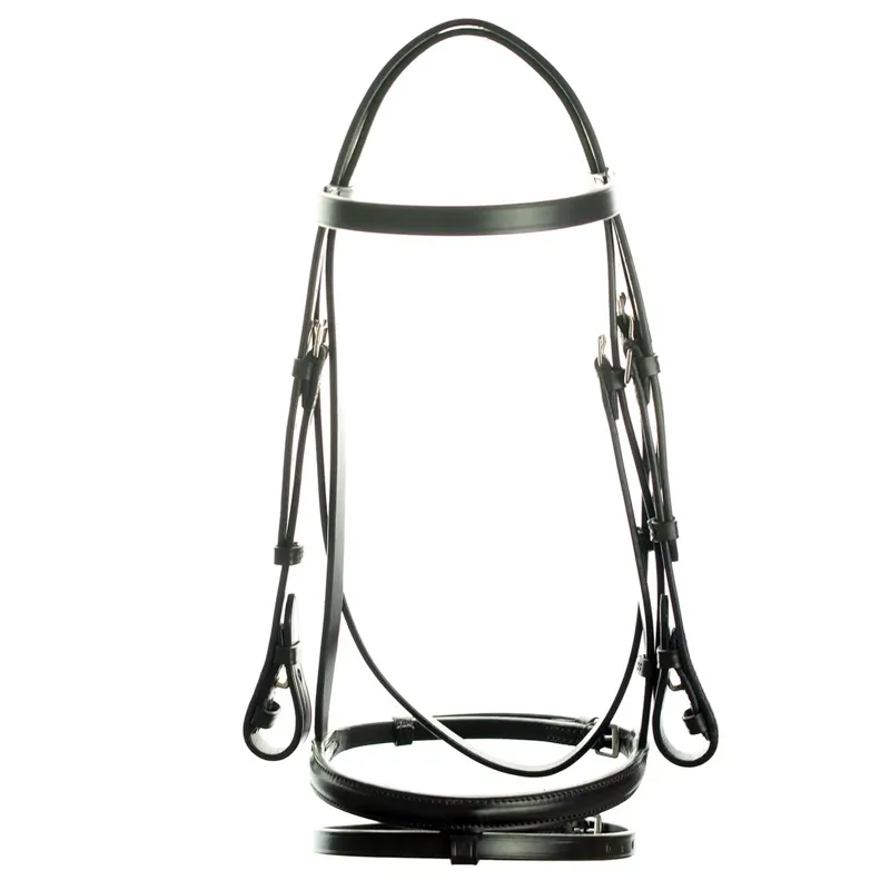 Dever Classic Comfort Plain Bridle - 3/4inch Noseband - Black
