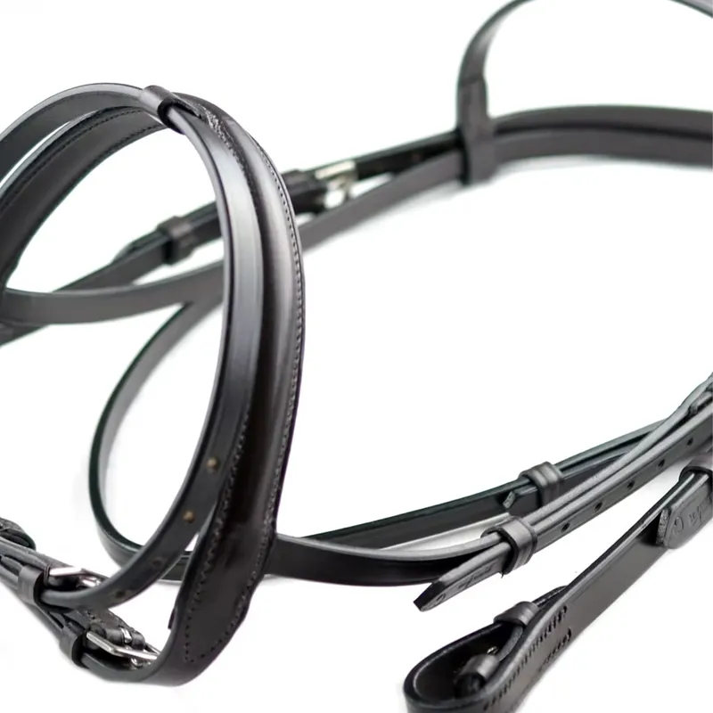 Dever Classic Comfort Plain Bridle - 3/4inch Noseband - Black-2