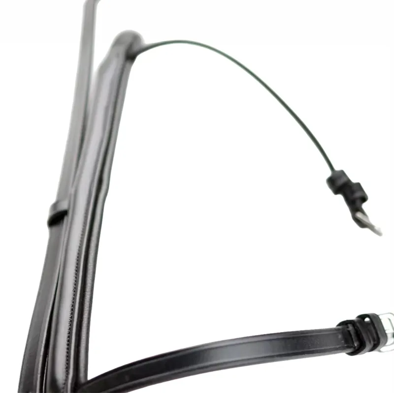 Dever Classic Comfort Cavesson Flash Noseband - Black-2