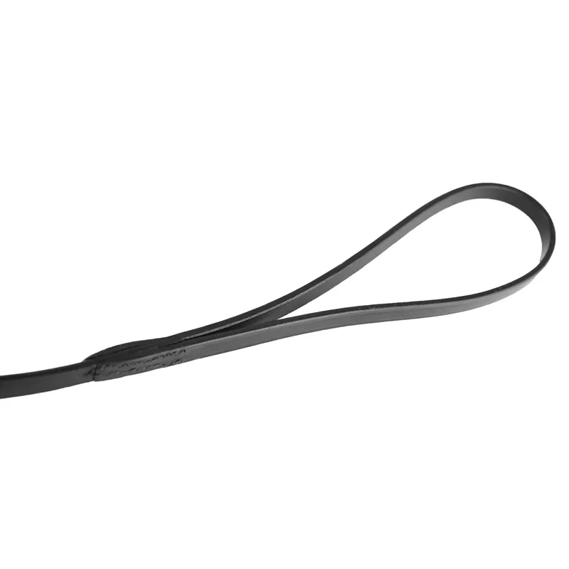 Dever Classic Plain Leather Lead Rein - Black-1