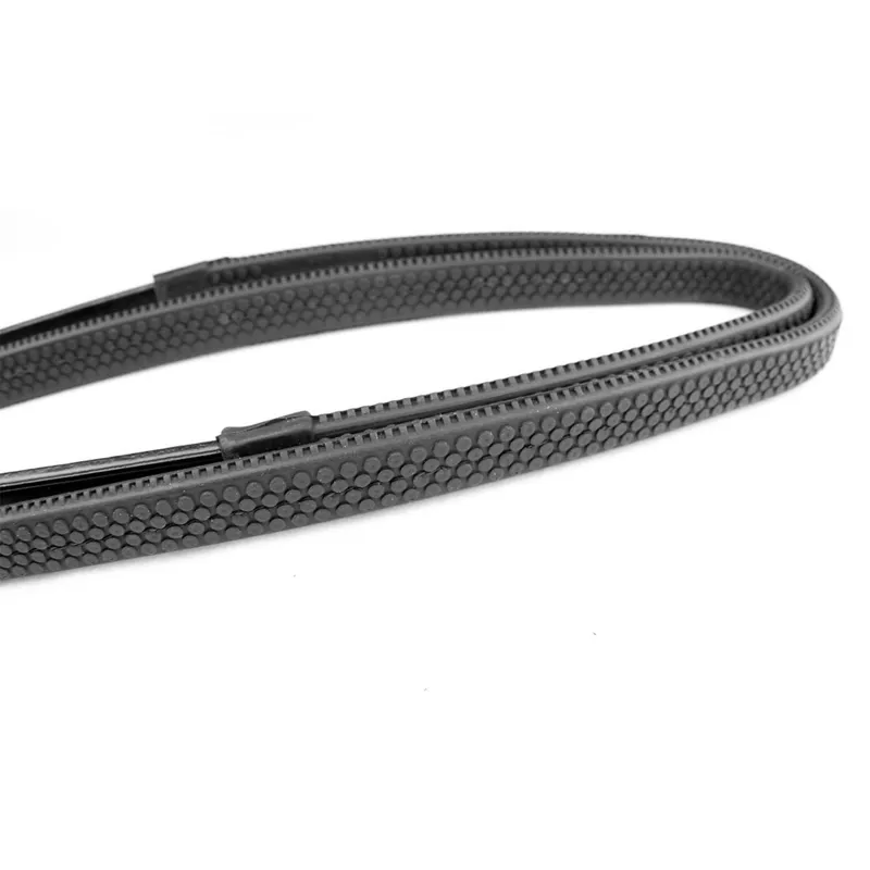 Dever Classic Hook Stud Rubber Grip Reins - Black-1