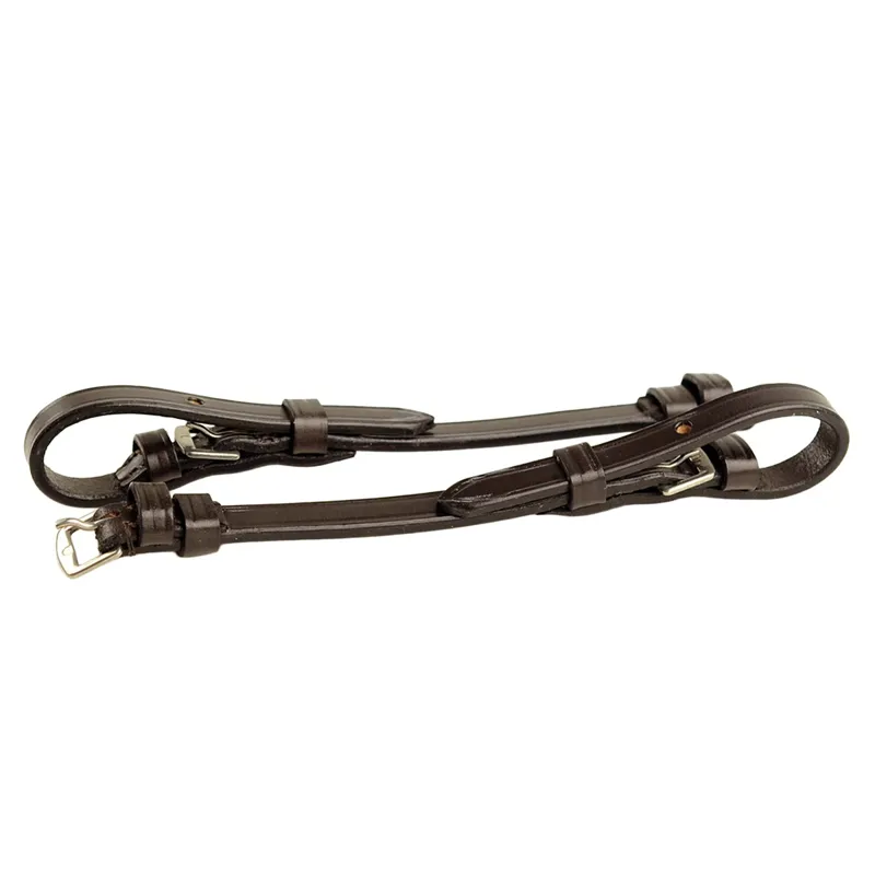 Dever Classic Buckle Billet Cheek Pieces - Brown