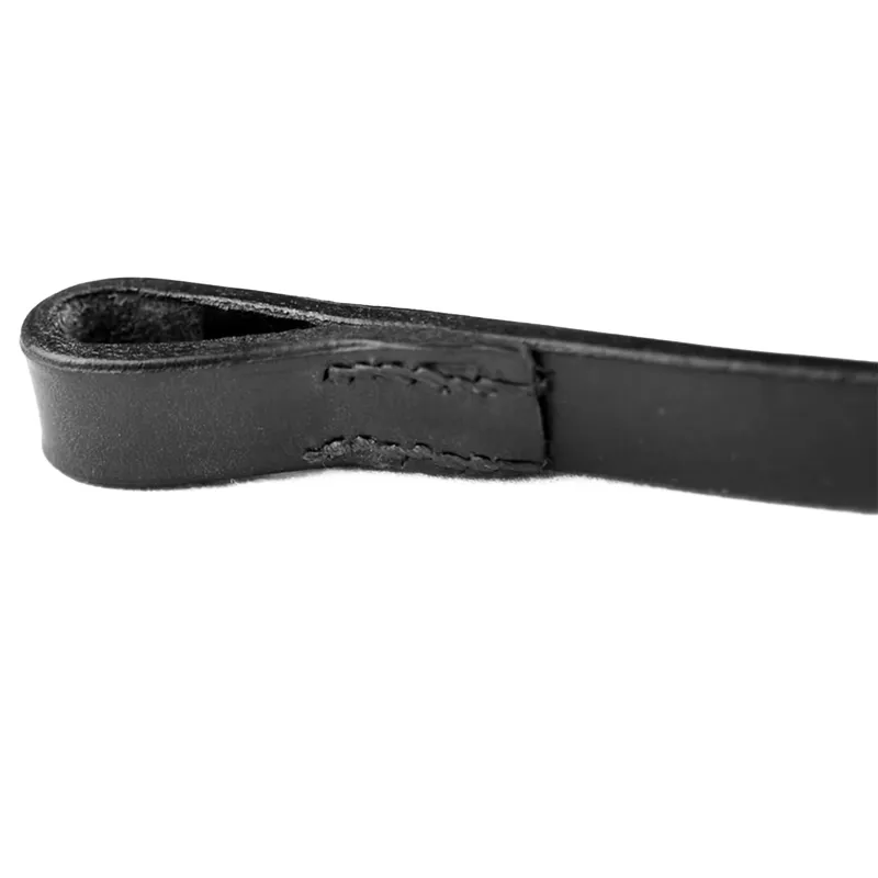 Dever Classic Plain Flat Browband - Black-2