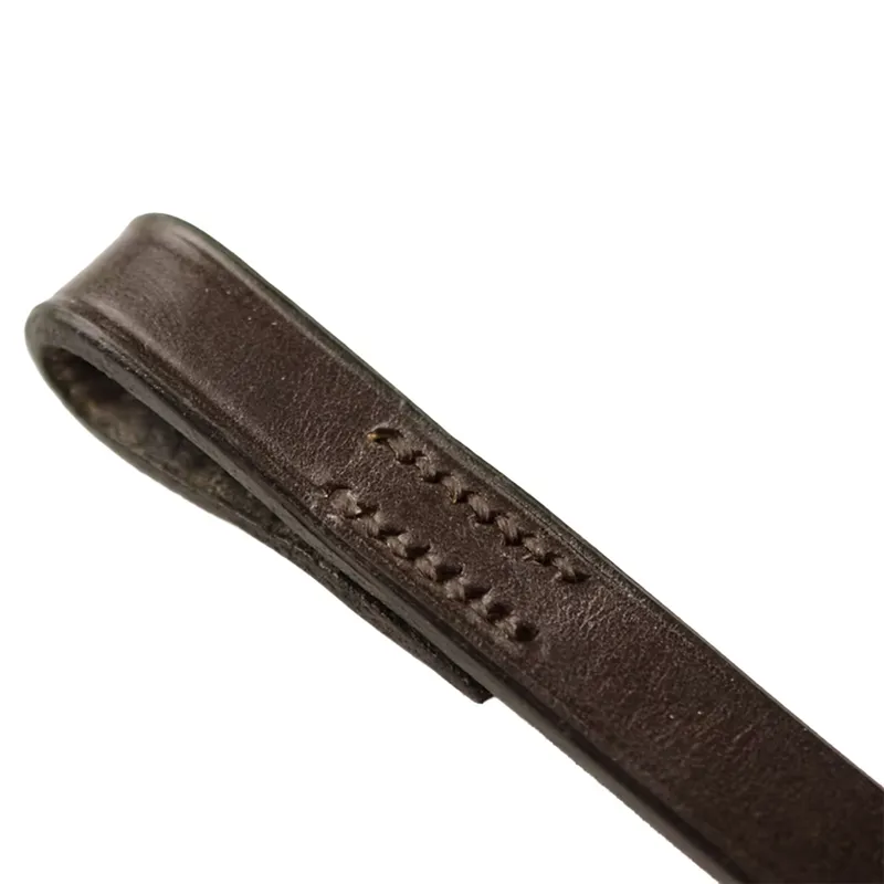 Dever Classic Plain Flat Browband - Brown-1