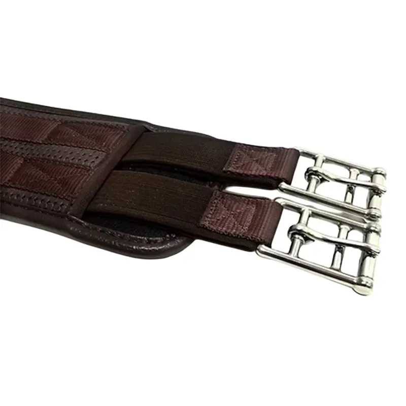 Dever Classic Comfort GP Girth with Elastic Both Ends - Brown-3