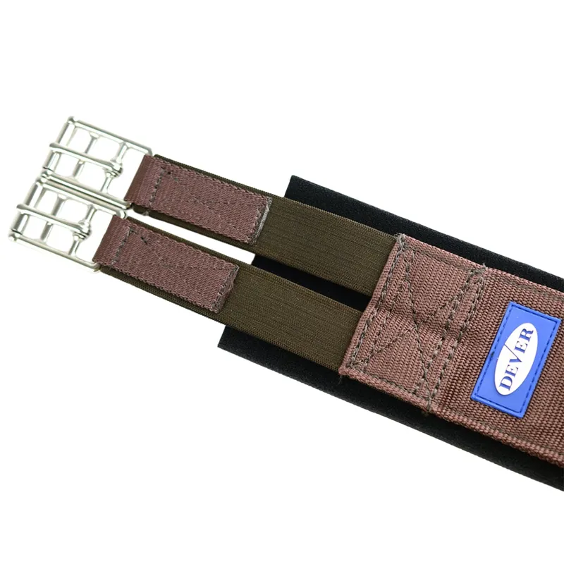 Dever Classic Competition Girth with Elastic Both Ends - Brown-4