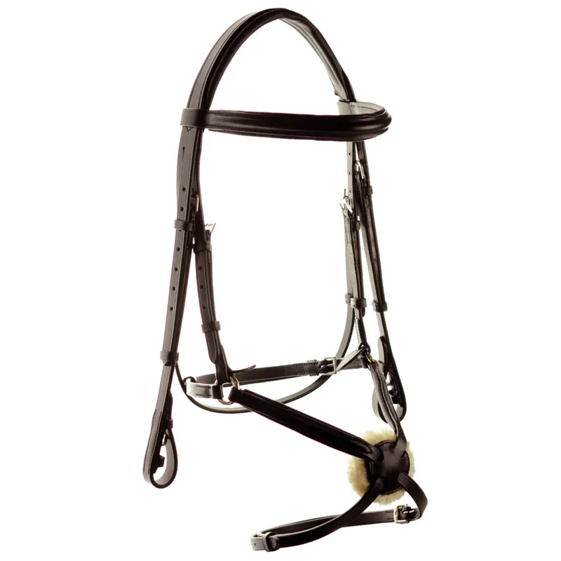 Dever Ascot Comfort Grackle Bridle - Brown-1