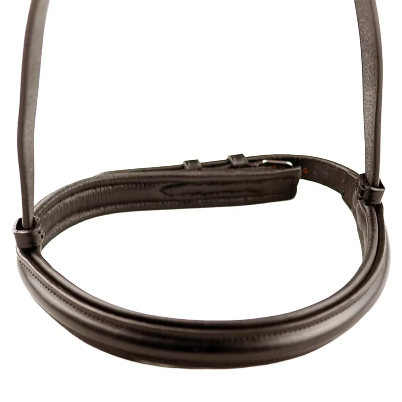 Dever Ascot Comfort Padded Cavesson Show Noseband - Brown