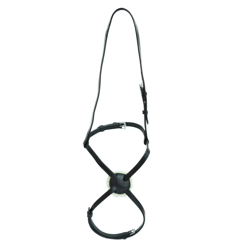 Dever Ascot Sliding Grackle Noseband - Black-1