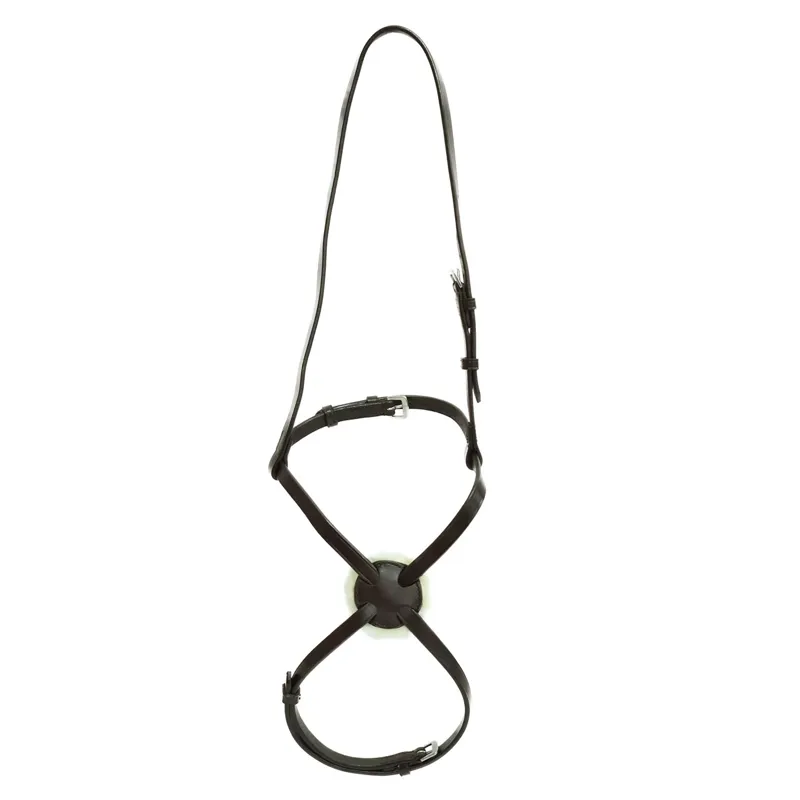 Dever Ascot Sliding Grackle Noseband - Brown-1