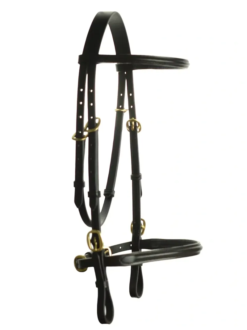 Dever Ascot In Hand Bridle - Black-1