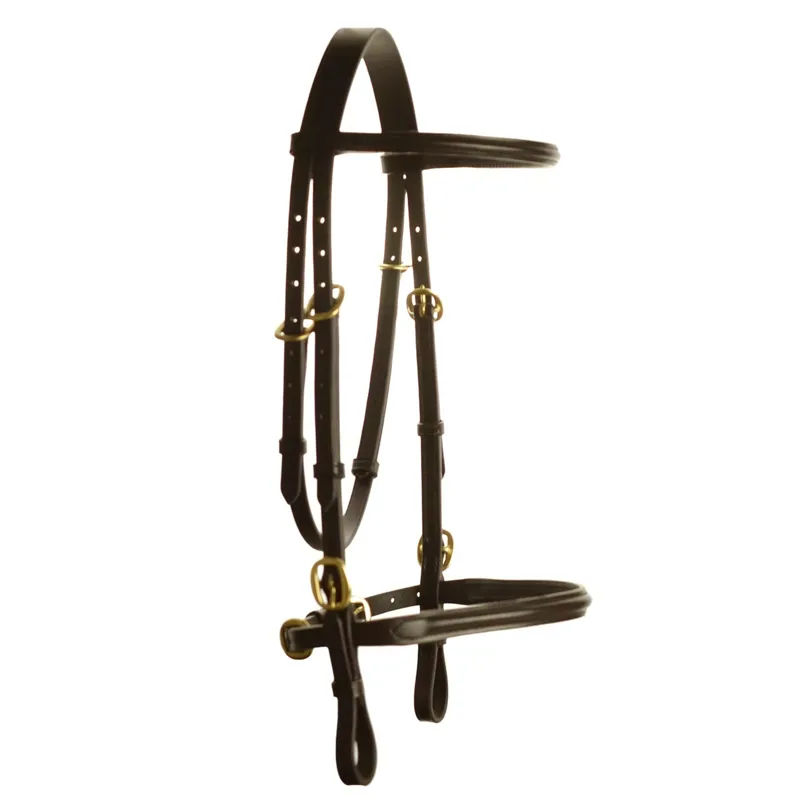 Dever Ascot In Hand Bridle - Brown-1
