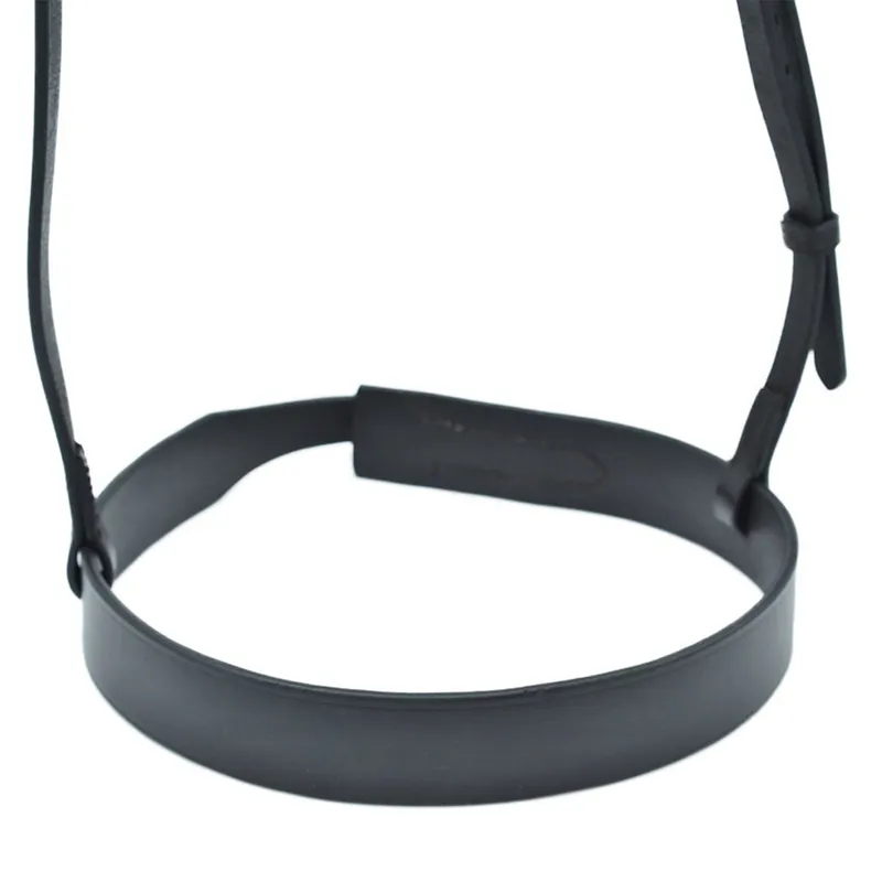 Dever Ascot Polo Plain Noseband - Black