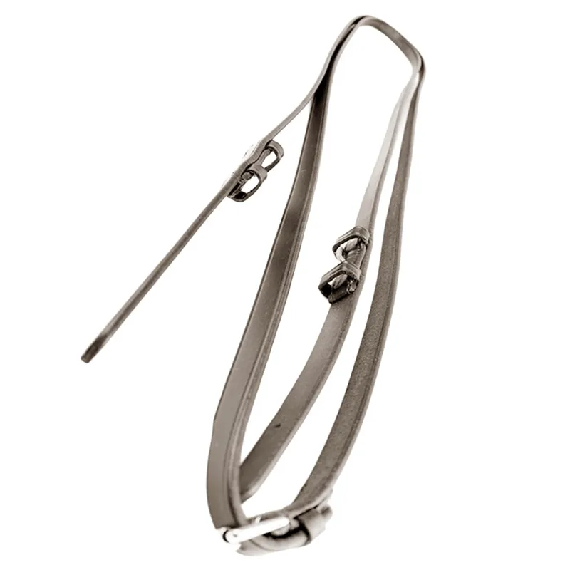 Dever Ascot Polo Buckle End Plain Reins - Brown