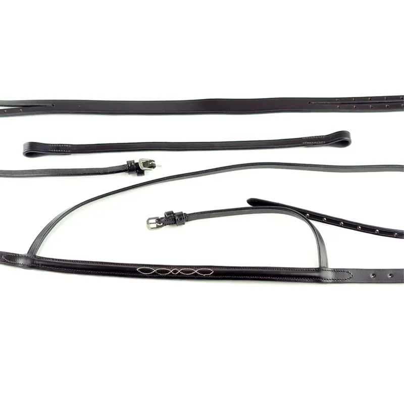 Dever Ascot Flat Race Bridle - Brown-4