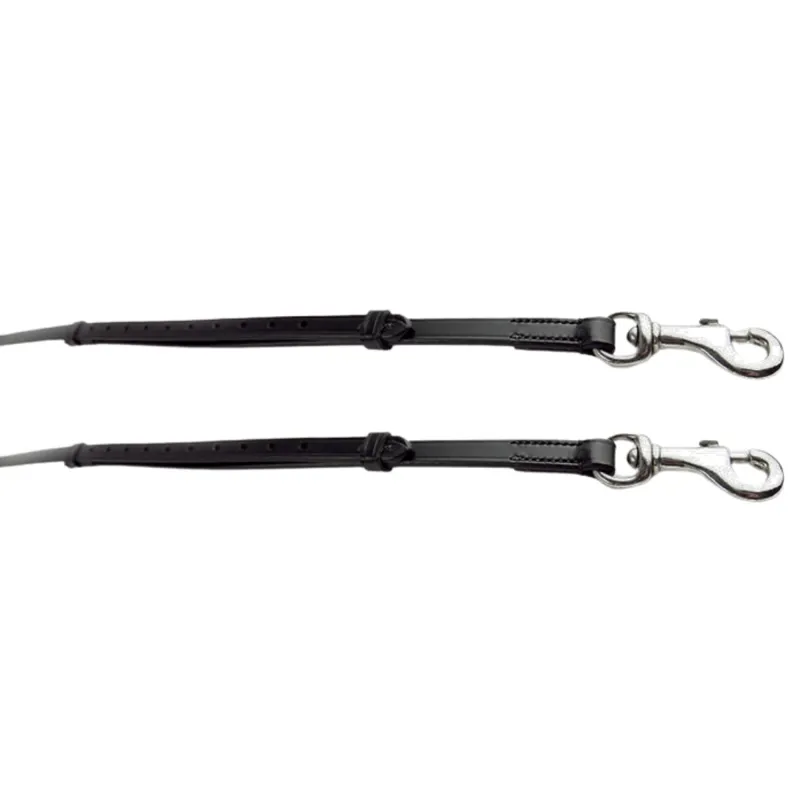 Dever Ascot Grass Reins - Black-1