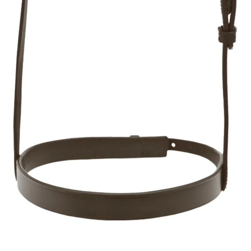 Dever Ascot Plain Cavesson Noseband - Brown