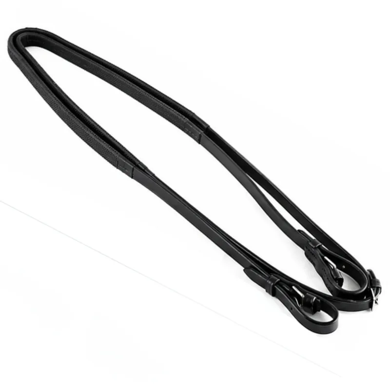 Dever Classic Rubber Grip Race Reins - Black