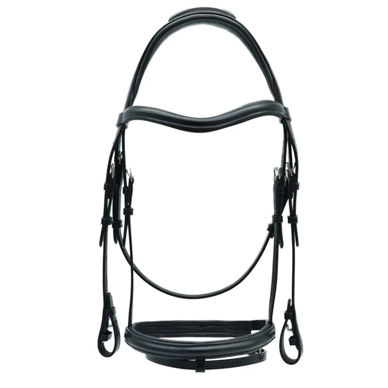 Dever Platinum Comfort Shaped Flash Bridle - Black-1