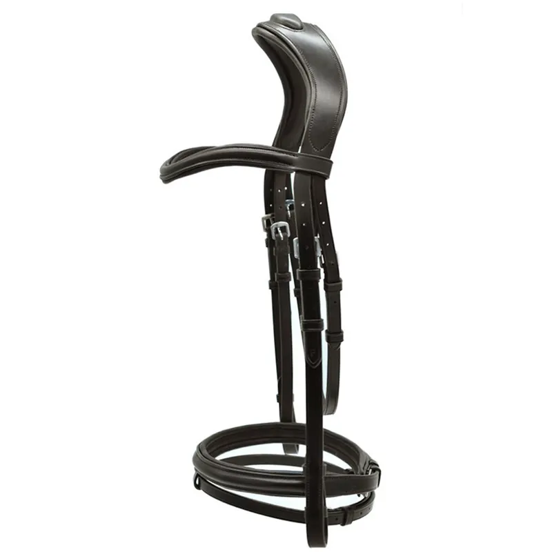 Dever Platinum Comfort Shaped Flash Bridle - Brown