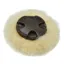 Dever Platinum Round Fur Grackle Pad - Brown