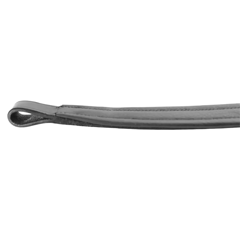 Dever Platinum Padded Raised Browband - Black-1
