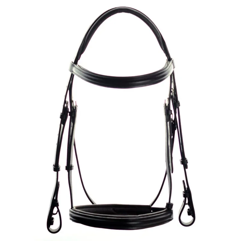 Dever Ascot Comfort Padded Show Bridle - Black