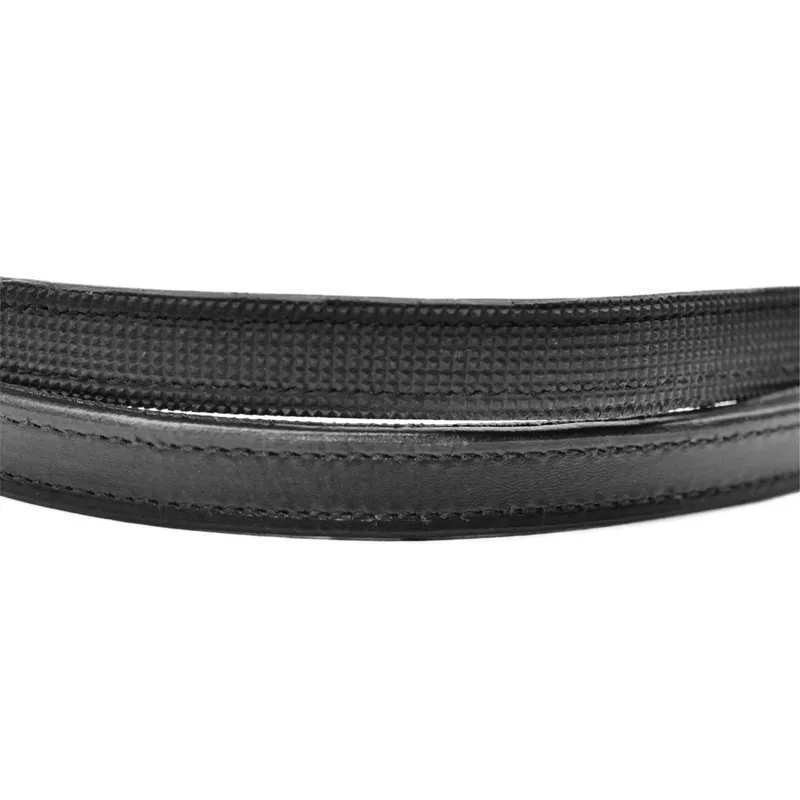 Dever Ascot Leather Dressage Reins - Black-6