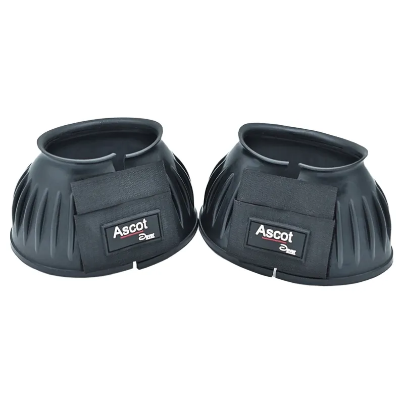 Dever Ascot Rubber Overreach Boots - Black