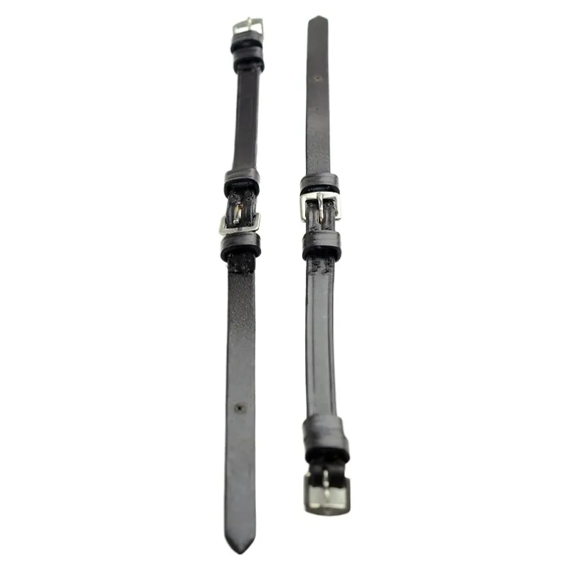 Dever Classic Buckle Billet Cheek Pieces - Black-2