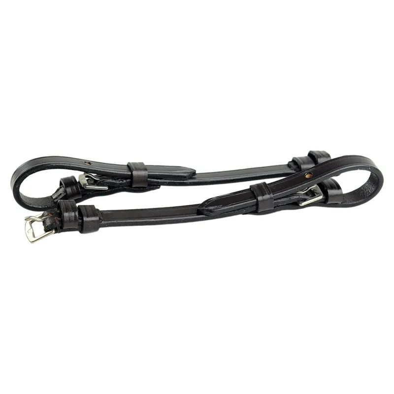 Dever Classic Buckle Billet Cheek Pieces - Black