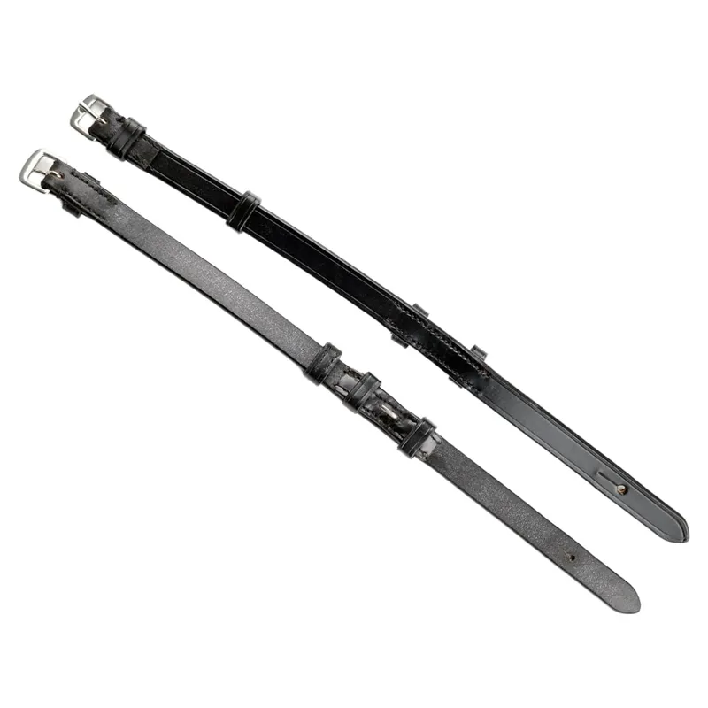 Dever Classic Hook Stud Cheek Pieces - Black-1