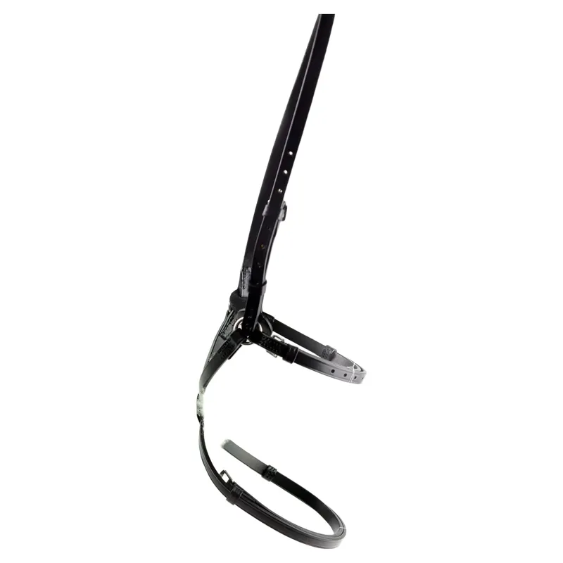 Dever Classic High Ring Mexican Grackle Noseband - Black-1
