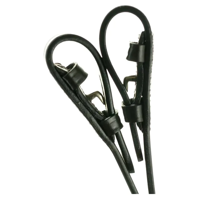 Dever Classic Plain Leather Pony Reins - Brown-3