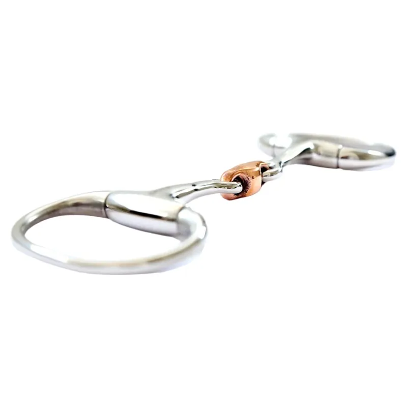 Dever Copper Lozenge Eggbutt Snaffle Bit-1