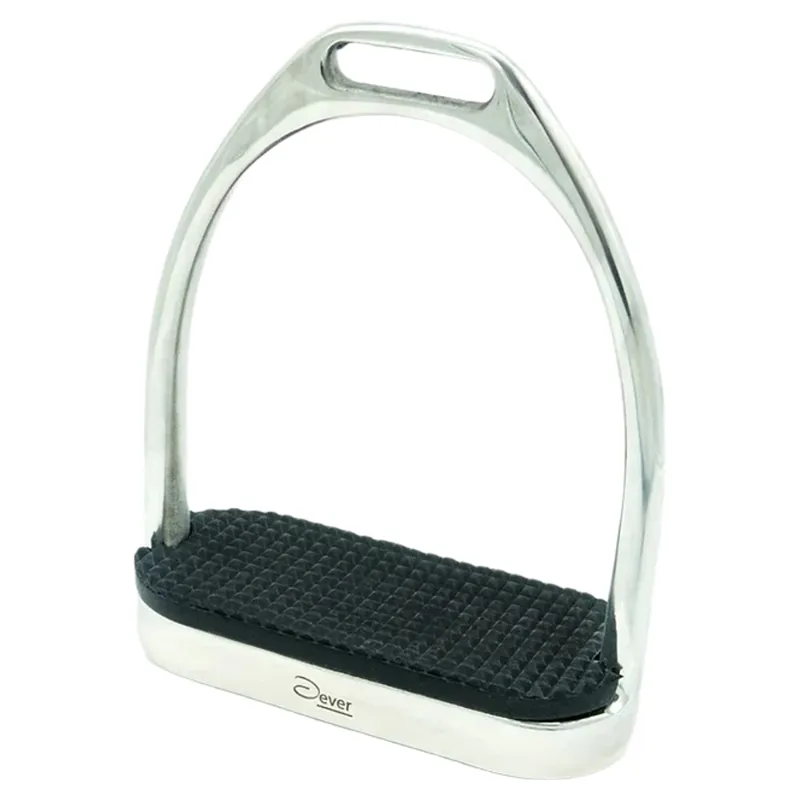 Dever Fillis Stirrups with Treads - Silver-1