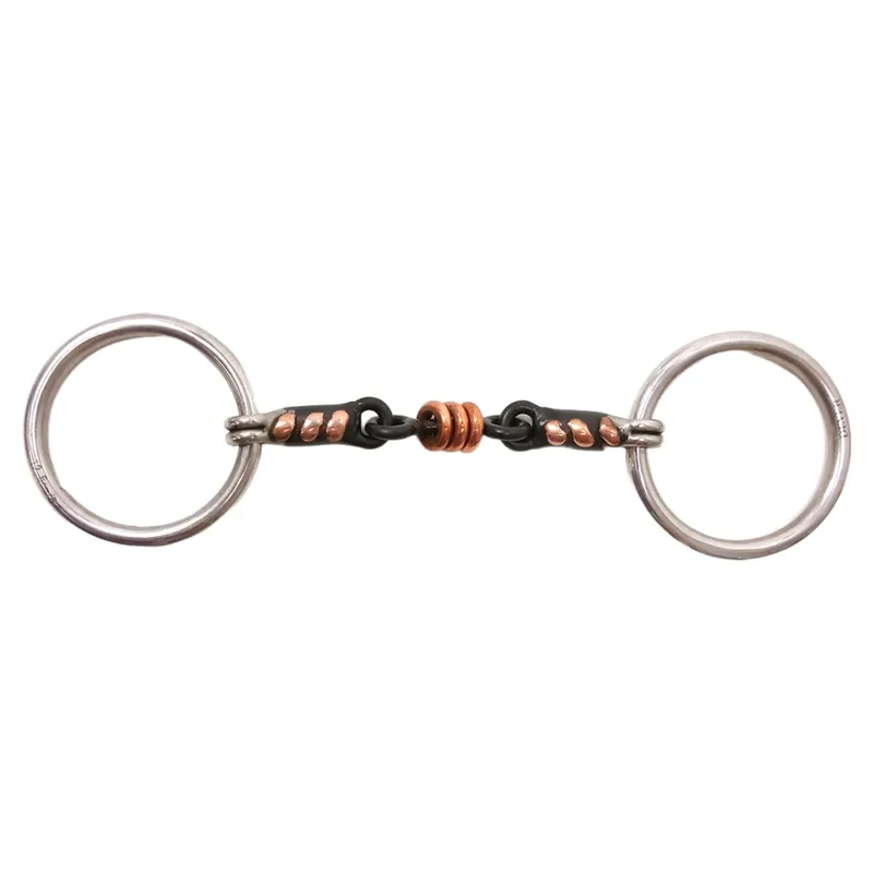 Dever Sweet Iron Roller Link Loose Ring Snaffle Bit