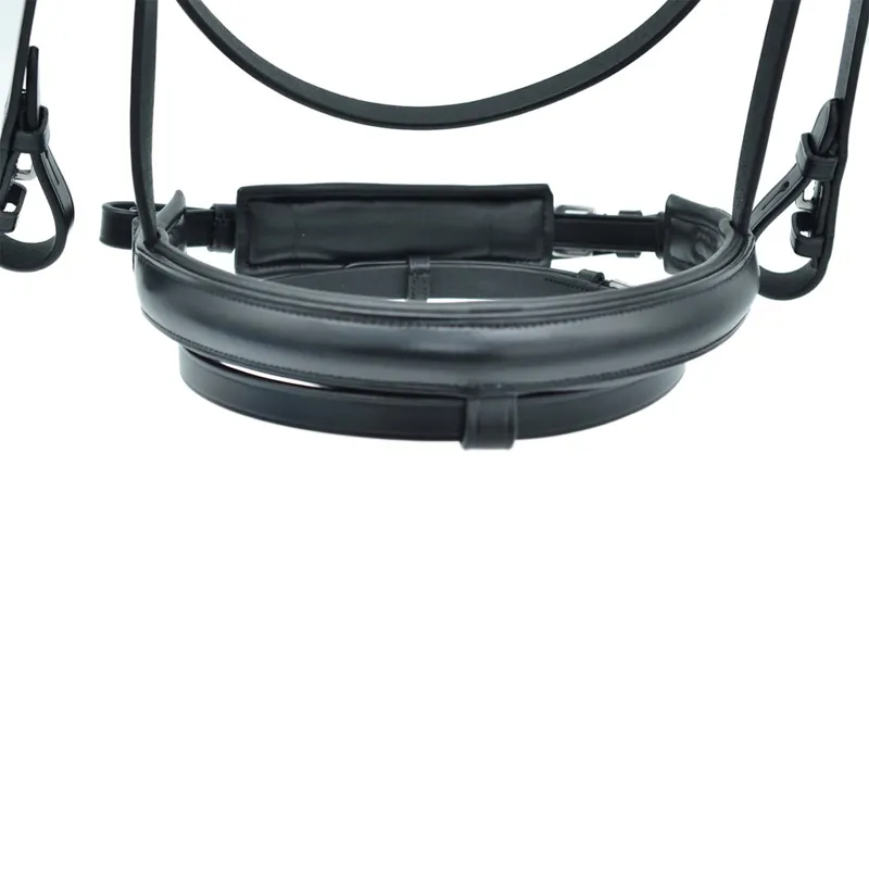 Dever Platinum Comfort Shaped Dressage Bridle - Black-6